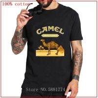 ใหม่เสื้อยืดลําลองสําหรับผู้ชายผ้าฝ้ายแขนสั้นพิมพ์ลายสัตว์ Camels  S3TR