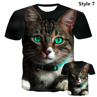 2023 NEW Short Sleeved T-shirt with 3d Cat Print, Suitable for Both Men And Women. fashion t-shirt