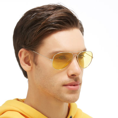 Fashion Pilot Night Vision Sunglasses Men Women Goggles Glasses UV400 Alloy Sun Glasses for Women Men Driver Night Driving Eyewear
