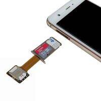 transverse NANO sd card against extension cord SIMTF 2 syncretic on mobile phone memory from the to