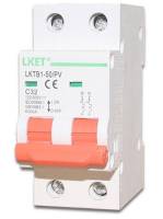 LiKET-DC Breaker ยี่ห้อ Liket เบรกเกอร์ สำหรับงานโซล่าเซลล์ พิกัดกระแส 6A/ 10A/ 16A / 20A/ 32A/ 63A สำหรับระบบโซลาร์เซลล์ และ ระบบไฟฟ้ากระแสตรง (ของแท้)