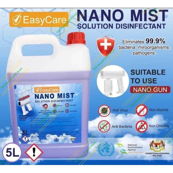 [KKM Ingredients Approved]Nano Mist Solution Disinfectant Easy Care ...