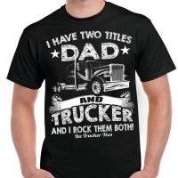 Trucker Dad Shirt ,Dad and Trucker Rock Them Both Gift ,Truck Driver Dad T Shirt  RV2S