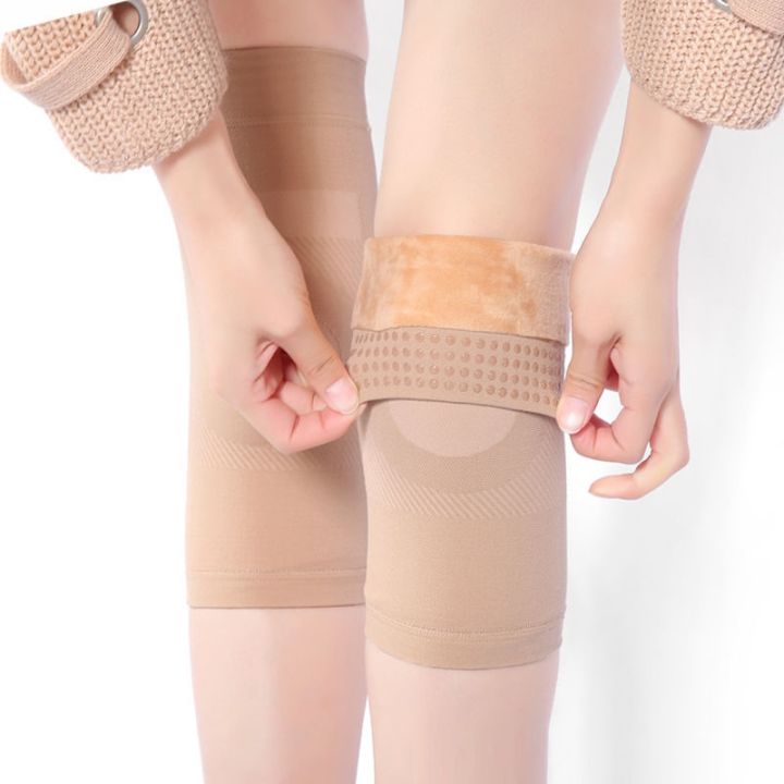 แพทย์เข่าขอดผ้าพันแผลยืดหยุ่นถุงน่องวงเดือนบาดเจ็บขาเย็นเก่าบวกเข็มขัดป้องกันหัวเข่าหนากำมะหยี่