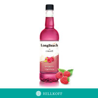 HILLKOFF : น้ำเชื่อมแต่งกลิ่น LongBeach Syrup ลองบีช ไซรัป กลิ่น Raspberry ขนาด 740 ml.