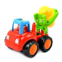 Pull Back Car Toys Cute Cartoon Play Friction Power Car Play Toys Lawn Games Construction Vehicles Toys Best Gift