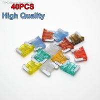 ☄▦✢ 40PCS/Lot New Assorted Mini Size Type Auto Car Boats Trucks Blade Fuses 5 7.5 10 15 20 25 30 40 AMP