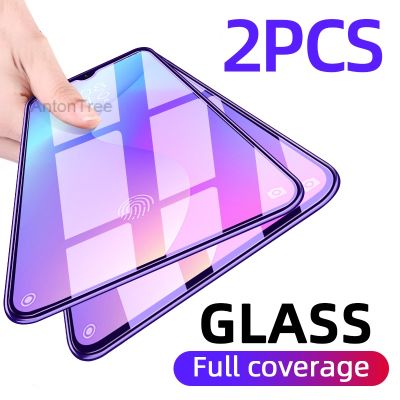 2Pcs/Pack Vivo Y33s Y21 Y31 Y51 Y52 Y72 5G Y20s Y20sG Y12s Y12A Y20 Anti Blue Tempered Glass Screen Protector Clear Full Cover Bluelight Protective Glass