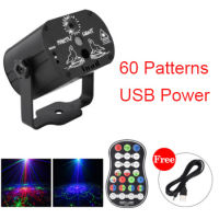 Disco Light Mini RGB Stage Light DJ LED Laser Stage Projector Lamp Rechargeable DJ Light For Birthday Wedding Party With Remote