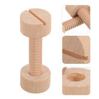 Zecetim 3 pcs Birdcage Feeder Screws อุปกรณ์เสริม Birdcage Chewing Toy Screws สกรูกรงนกไม้