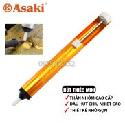 Ống hút thiếc, hút chì mini Asaki 190mm, lực hút thiếc mạnh