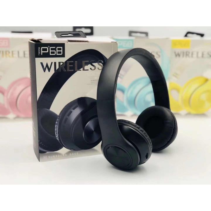 หูฟัง-หูฟังบลูทูธ-p68-เสียงดี-wireless-bluetooth-stereo-headset-หูฟังบลูธูทไร้สาย-เสียงดังกระหึ่ม-bluetoot