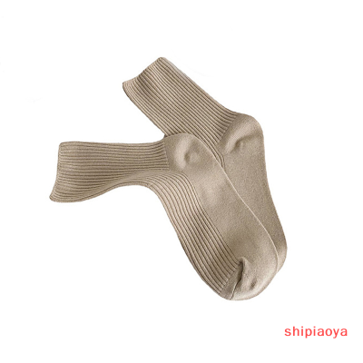 Shipiaoya ผ้าคอตตอนสำหรับผู้หญิง,แฟชั่นใหม่ถุงเท้าหนาถุงเท้าครึ่งเข่าให้ความอบอุ่นสำหรับฤดูใบไม้ร่วงฤดูหนาว
