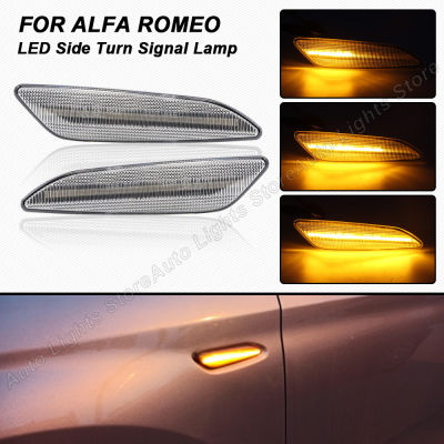 2Pcs Dynamic LED Side Marker Light Arrow Turn Signal Blinker Lamp For Alfa Romeo 147 156 Fiat Egea Tipo 356 Lancia Ypsilon Delta
