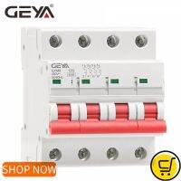 【YF】﹊  GEYA GYM8 4Pole 4.5KA Miniature Circuit Electrical Type 6A-63A Din Rail MCB with ON OFF Indiactor