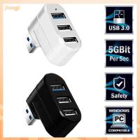 JIANGF สากล หมุนได้ มินิ ความเร็วสูง กล่องแยก USB 3.0 Hub 3พอร์ต อะแดปเตอร์