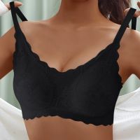 【CW】 Women 39;s Bras Seamless Underwear Sexy Lace Net Strap Beauty Back Lingerie Push Up Bh Bra Cozy Chest Tube Top Bralette