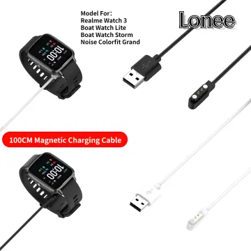 BITZAG USB all types smartwatch charger cable for boat watch charger & boat  xtend watch charger & boat storm watch charger- All 2 Pin Watch (Cable  Only),Black : Amazon.in: Electronics