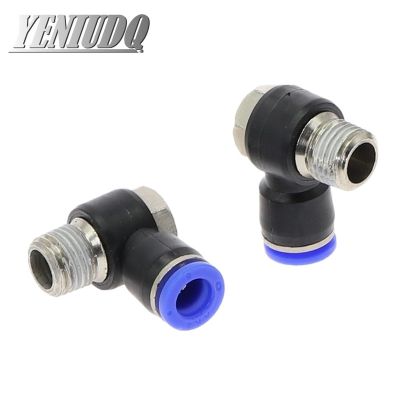 PH quot; hexagonal Air Pneumatic Pipe Connector 4mm-12mm OD Hose Tube 1/8 quot; 1/4 quot; 3/8 quot; 1/2 quot; BSP Male Thread L Shape Gas Quick Fittings