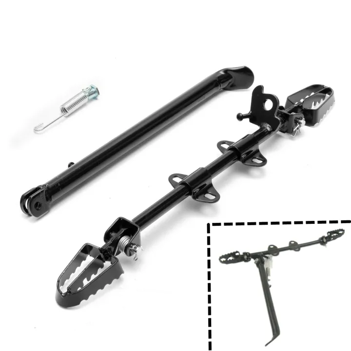 Full Set Universal Pit Dirt Bike Side Stand Foot Rest Foot Pegs Footrests 125cc 110cc 140cc