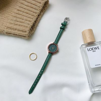 【Hot Sale】 fashion green watch Mori fresh girl ins college style simple Korean student waterproof dial