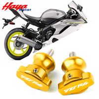 ♛สำหรับยามาฮ่า YZF R6 YZFR6 2000-2016กรอบรถจักรยานยนต์สแตนด์สกรูสไลด์หลอดสวิงอาร์มมอเตอร์ครอส Moto จะอยู่ในใช้ทั่วไป