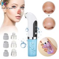 Electric Small Bubble Blackhead Remover USB Water Cycle Pore Acne Pimple Removal Heating Vacuum Suction Facial Nose Cleaner Tool