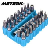 Meter K 33ชิ้นแทมเปอร์หลักฐาน CRV6150 Torx Hex ดาวชุดบิตที่มีผู้ถือแม่เหล็กสำหรับสว่านไขควงไขควงไขควงไขควงบิตเครื่องมือมือที่มีกรณีการจัดเก็บ