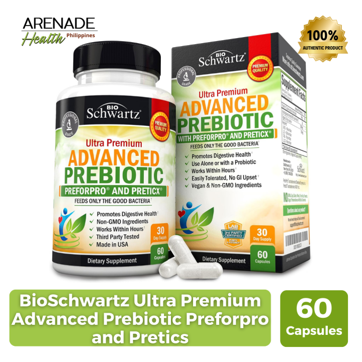 BioSchwartz Ultra Premium Advanced Prebiotic Preforpro and Pretics (60 Capsules) Lazada PH
