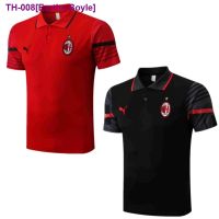 ☾ 22x23 AC Milan POLO Jersey 22-23 Men POLO Shirt Football Tracksuit