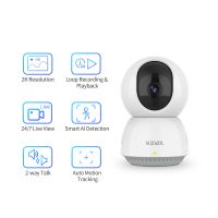 กล้อง IP KAWA 2K ในร่ม WiFi กล้องเฝ้าระวังความปลอดภัยเด็ก Monitor ไร้สาย Smart Home Night Vision 360 Track AI Detect