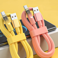 Type-C 100W สายชาร์จ6A ซูเปอร์ชาร์จ USB-C สายหนาและสวมเข้ากันได้อย่างพอดีด้วยการส่ง480Mbps