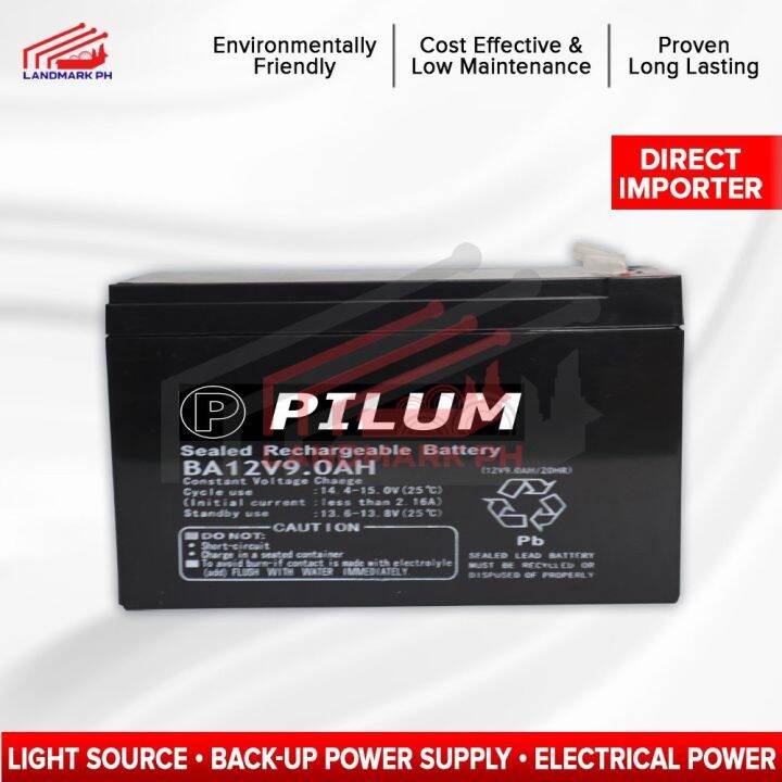 12V 9AH 20HR UPS Sealed Rechargeable Lead Acid Battery 12 VOLTS 9 AMPERE HOUR Ebike Battery, Etc