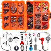 257PCS ชุดเหยื่อตกปลาโลหะ ABS ความต้านทานการกัดกร่อน ต่อต้าน Winding Fishing Hook Kit สำหรับกลางแจ้ง