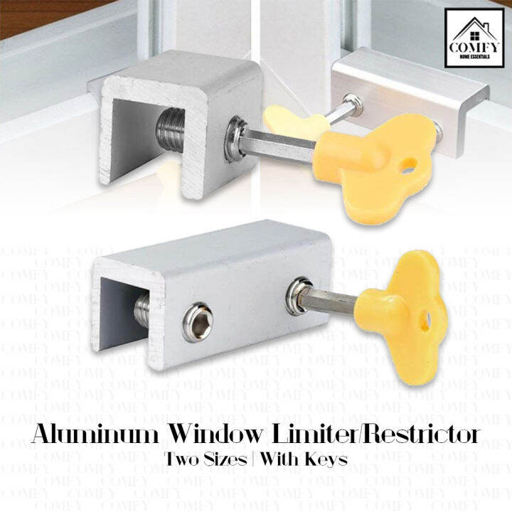 Child Safety Sliding Screen Window Security Lock Door Limiter Latch Key ...