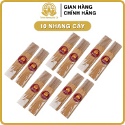 Bộ 10 nhang cây trầm hương HÀ XÁ thờ cúng phong thủy tẩy uế thu hút tài