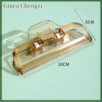 Ginca คีมหนีบคลิปปิดถุงซีลเก็บขนมขบเคี้ยวอาหารขนาดใหญ่แบบพกพา1ชิ้นเครื่องมือพลาสติก1ชิ้น