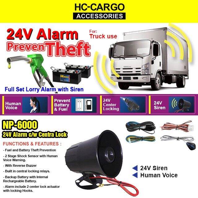 Nippon Power NP6000 24V Alarm ANTI Theft Lazada