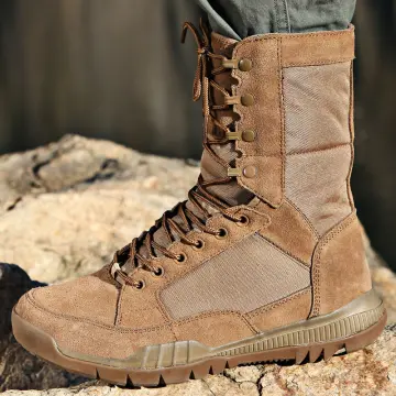 Shop Military Tactical Combat Shoes Brown with great discounts and prices  online - Mar 2024