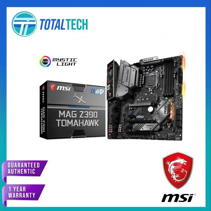 MSI MAG Z390 Tomahawk Intel 9th Gen Motherboard with MSI Mystic Light