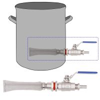 [HOT DUlQWBVNN 560] Homebrew Weldless Kettle/Keg Convert Kit W/ 6 Quot; Bazooka Screen Beer Mash Tun 2 Piece Ball Valve Kit 304 SSS