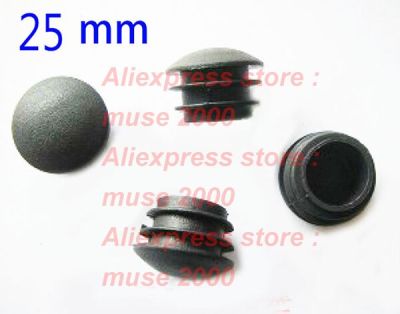 25mm Blanking tube inserting end 1 inch outer Thiner curved surface camber pipe pole pile plug cap chair  feet pad insert ending Pipe Fittings Accesso