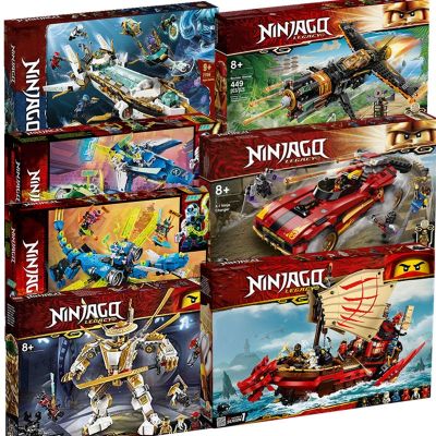 Compatible With Lego Building Blocks Phantom Ninja 15 Seasons Minifigure Dragon Chariot Mecha Puzzle Assembled Boy Toys 【AUG】