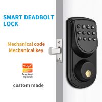 Mechanical Key Password Lock Electronic Intelligent Door Lock Interior Door Wooden Door Password/Key Unlock