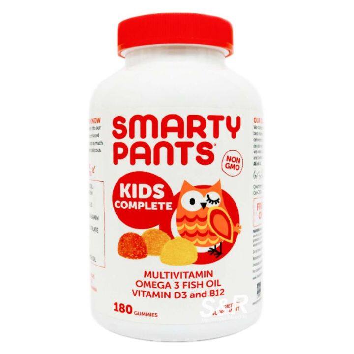 S&R Smarty Pants Kids Multivitamins with Omega 3 Fish Oil Vitamin D3 ...