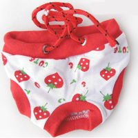 1PC Dog Physiological Pants Cute Strawberry Print Diaper Sanitary Dog Shorts Panties For Small Medium Dogs Diaper Dog Underwear