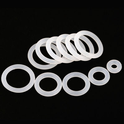 ◯2023wartWhite Silicone O Ring Gasket OD 3 ~55mm Food Grade Rubber Insulate Round O Shape Seal o-ring silicone rings