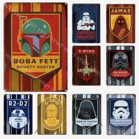 Retro 9527 Star Wars9527 Character Plaque Retro Tin Sign Retro Metal Sign Decorative Plaque Bar Restau Size: 20cm X 30cm（Contact the seller, free customization）