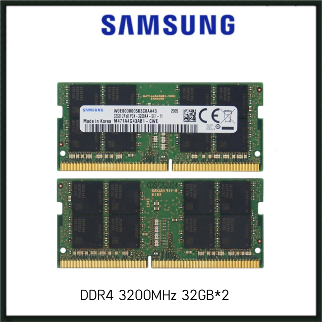 Samsung RAM DDR4 3200MHz 32GB SODIMM Laptop Memory
