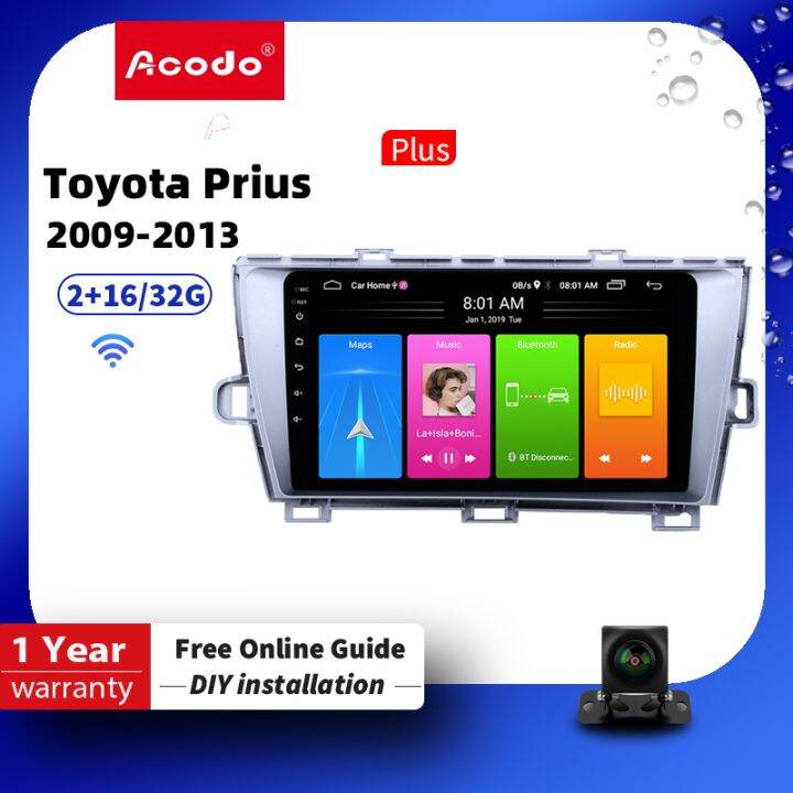 Acodo Android 12 Car Radio Stereo Player CarPlay For Toyota Prius 2009